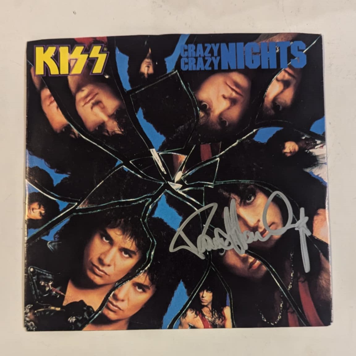 KISS PAUL STANLEY signed CRAZY CRAZY NIGHTS PROMO 45 – KISS Haven