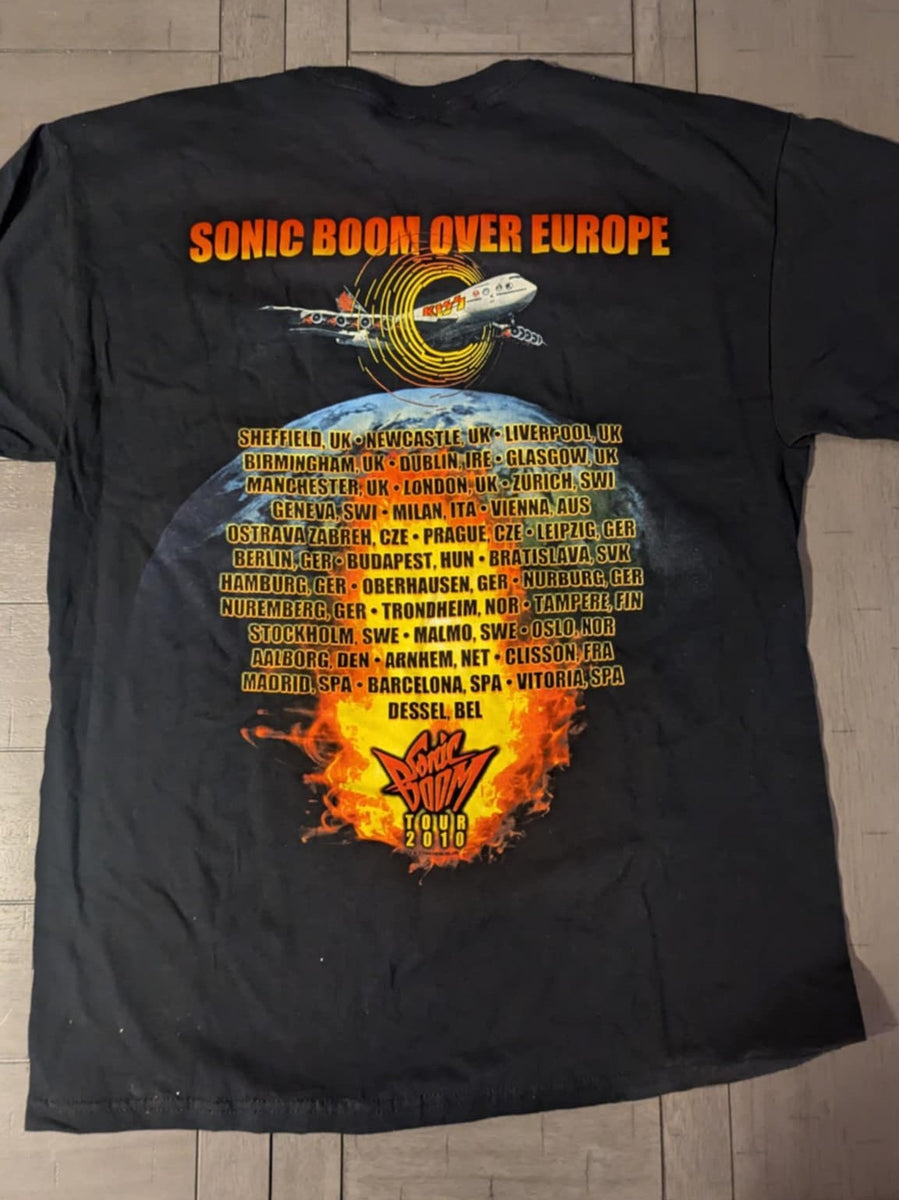 KISS Eric Singer Owned KISS SONIC BOOM OVER EUROPE TOUR T-SHIRT