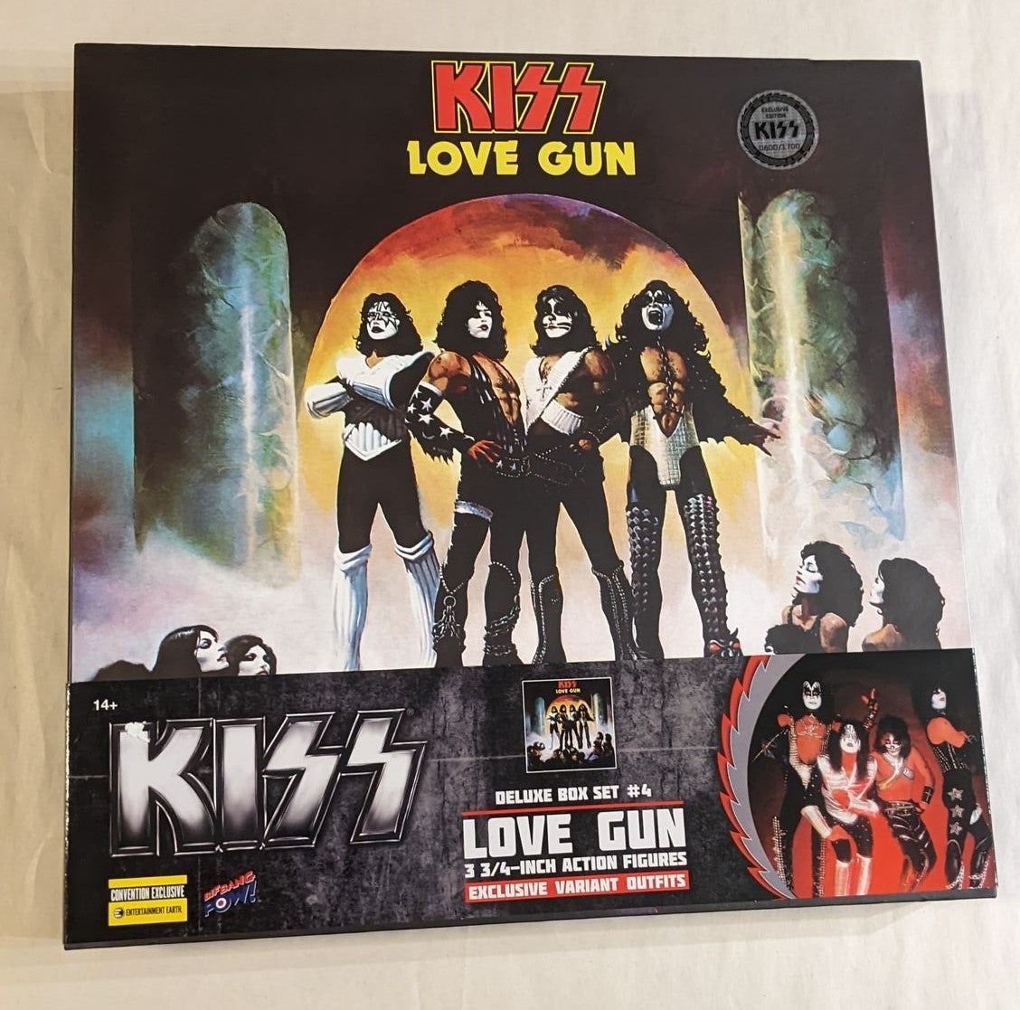 KISS Love Gun 3 3/4-Inch Action Figure Deluxe Box Set - Convention Exc