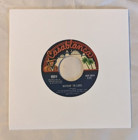 KISS NOTHIN TO LOSE / KISSIN TIME 45 from the Singles  Box Set