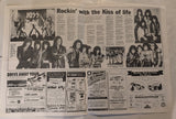 KISS Eric Singer Owned & Signed KISS REVENGE ENGLAND Newspaper Insert 1992