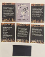 ERIC CARR Happy Birthday Trading Card Set with Guitar Pick and Magnet