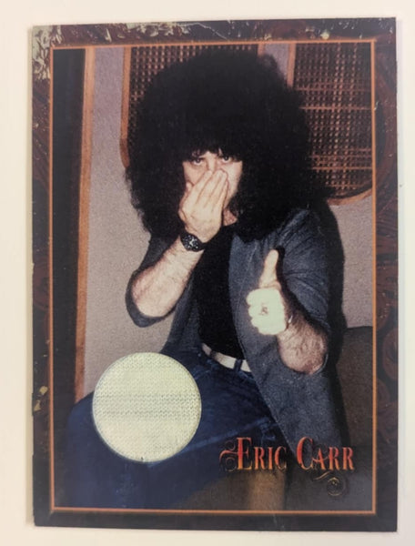 ERIC CARR Trading card with Piece of Owned/Worn shirt