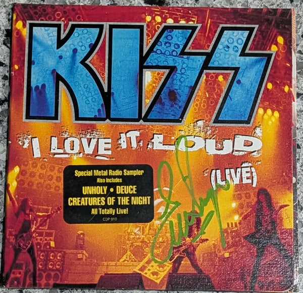 KISS Eric Singer Owned & Signed I LOVE IT LOUD Live Alive III  Promotional Promo CD Personal Collection