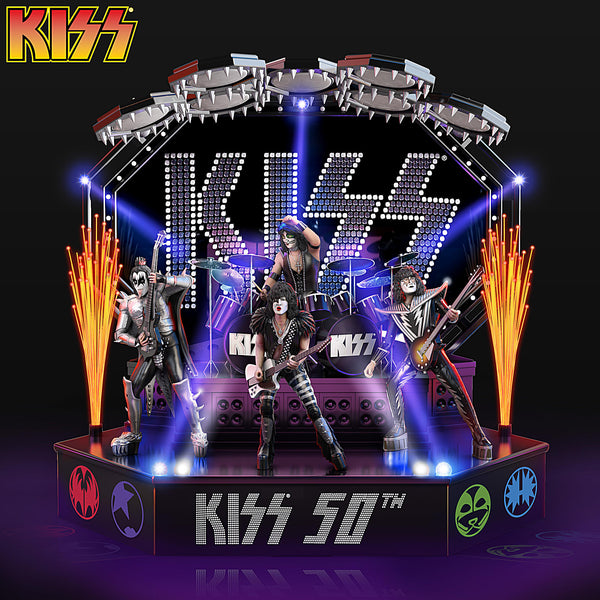KISS Sculpture Plays Hit Song With Color-Changing Lighting Bradford Exchange