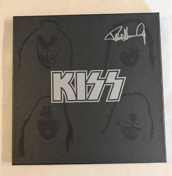 KISS PAUL STANLEY signed in Silver SOLO LPs BOX SET Cover