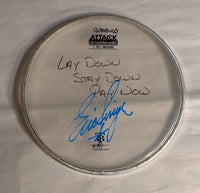 8-16-2012 CONCORD Eric Singer Stage-used signed drum heads KISS