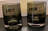 KISS Party Every Day Whiskey Glasses (Set of 2) NEW