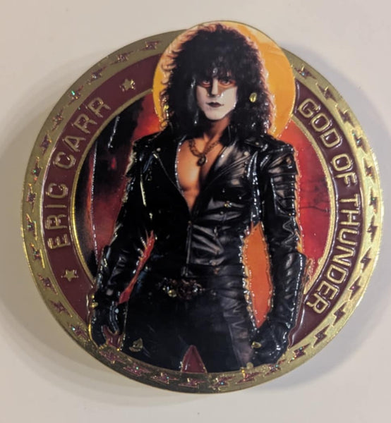 ERIC CARR GOD OF THUNDER Belt Buckle KISS