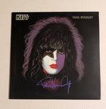 PAUL STANLEY PURPLE signed solo  LP SCRATCH and DENT