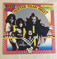 KISS PAUL STANLEY signed HOTTER THAN HELL LP Silver Signature Autograph