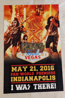 KISS ROCKS VEGAS World Premiere SHOW POSTER 5-21-2016 Indianapolis