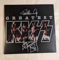 PAUL STANLEY and ACE FREHLEY signed GREATEST KISS LP KISSOnline Exclusive colored vinyl