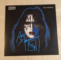 KISS ACE FREHLEY Signed SOLO LP Signed in Blue