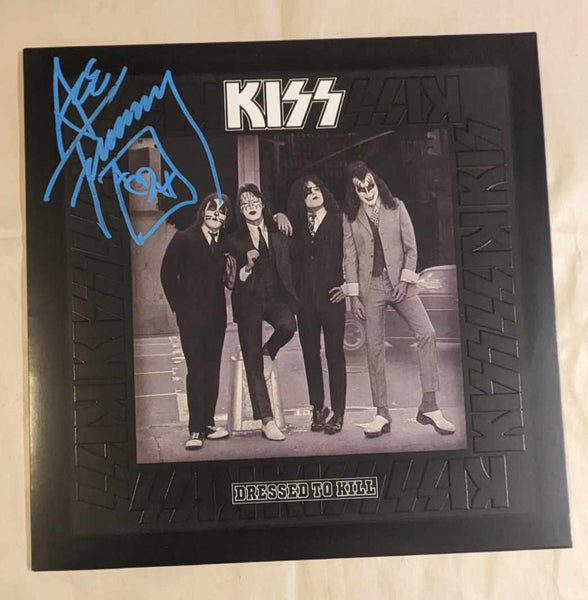 KISS ACE FREHLEY Signed DRESSED TO KILL LP Signed in Blue