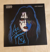 KISS ACE FREHLEY Signed SOLO LP Signed in Blue