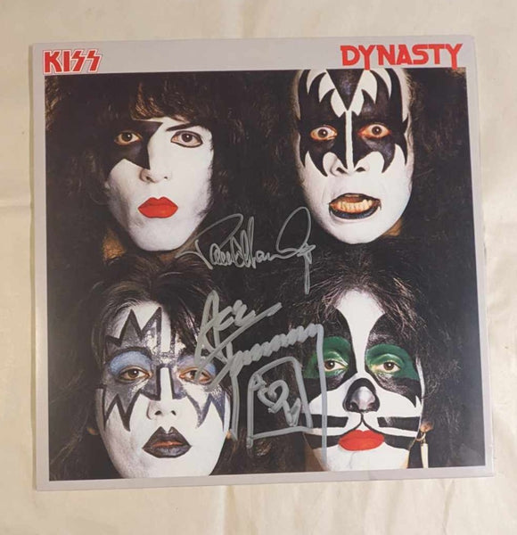PAUL STANLEY and ACE FREHLEY signed DYNASTY LP