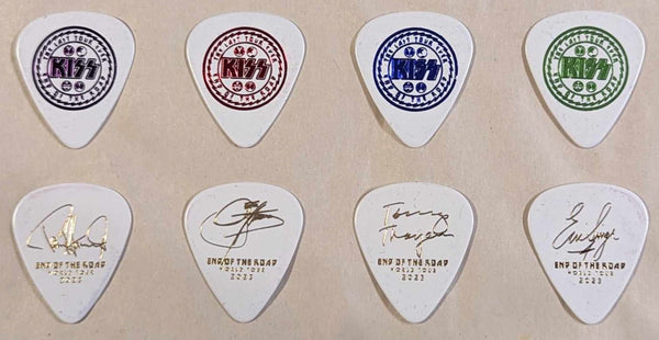 KISS 2023 End of the Road Tour LAST TOUR EVER Colored Foil Guitar Picks