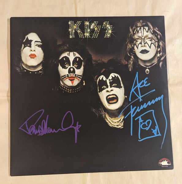 PAUL STANLEY and ACE FREHLEY signed KISS DEBUT 1st LP