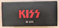 KISS KISSOnline Ex BANG SHOT GLASS SET OF 2 LOVE GUN  New Sealed in Box