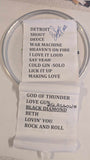 7-8-2023 GLASGOW SCOTLAND Eric Singer Signed EOTR DRUMHEAD w SETLIST KISS