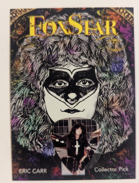 ERIC CARR  Guitar Pick on a Trading Card KISS