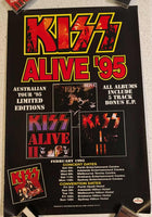KISS Eric Singer Personally Owned 1995 AUSTRALIA KISS CONVENTION Promo Promotional  Poster 2-sided
