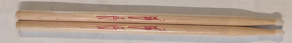 ERIC CARR Set of 2 RED SIGNATURE  DRUMSTICKS  KISS