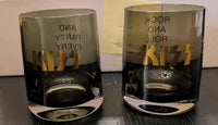 KISS Party Every Day Whiskey Glasses (Set of 2) NEW