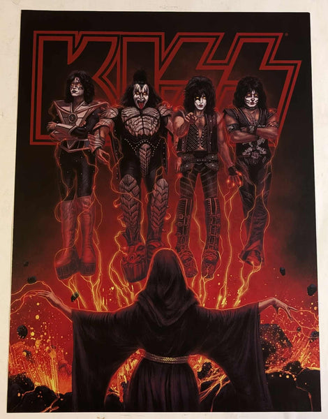 KISS KISSOnline Ex LIMITED EDITION CONJURING FLAMES POSTER