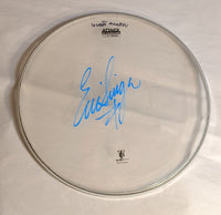 7-21-2012 VIRGINIA BEACH Eric Singer Stage-used signed drum heads KISS