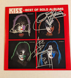KISS PAUL STANLEY GENE SIMMONS and ACE FREHLEY Signed BEST OF SOLO ALBUMS LP