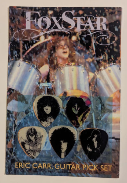 ERIC CARR  5 Guitar Pick Set on Card  KISS