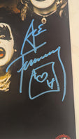KISS ACE FREHLEY Signed DEBUT 1st  LP Autograph BLUE SIGNATURE