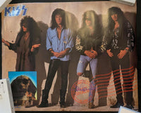 KISS HOT IN THE SHADE Promo POSTER Signed by PAUL STANLEY