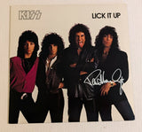 KISS PAUL STANLEY signed LICK IT UP LP Original  Pressing Paul Stanley Owned SCRATCH & DENT