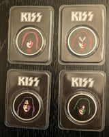 KISS SET of 4 SOLO Faces 1oz .999 Silver Coins TEP EPIC 2024