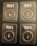 KISS SET of 4 SOLO Faces 1oz .999 Silver Coins TEP EPIC 2024