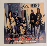 KISS CARNIVAL OF SOULS LP Signed by PAUL STANLEY BRUCE KULICK and ERIC SINGER