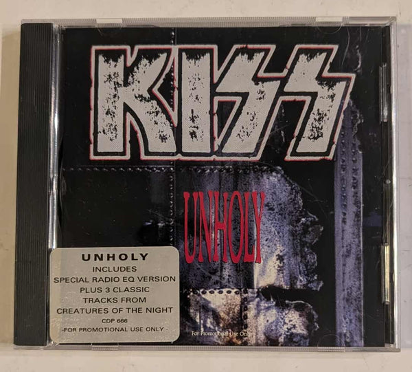 KISS Eric Singer Owned UNHOLY 4-track CD USA  Promotional Promo CD Personal Collection