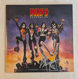 KISS ACE FREHLEY signed DESTROYER 45th Anniversary Colored LP Silver Marker
