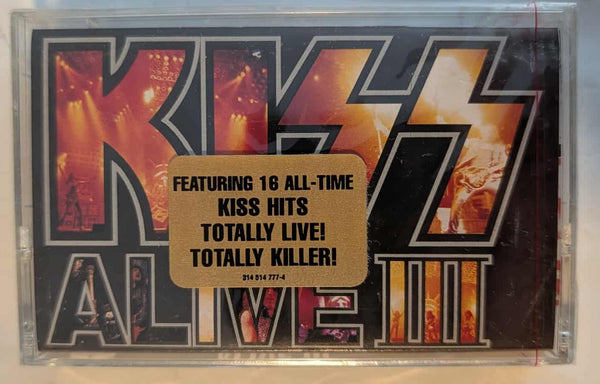 KISS Eric Singer Owned ALIVE III Sealed CASSETTE Personal Collection