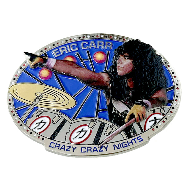ERIC CARR CRAZY CRAZY NIGHTS Belt Buckle KISS
