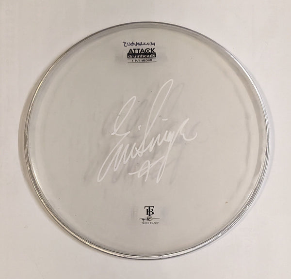 8-29-2012 MINNEAPOLIS Eric Singer Stage-used signed drum heads KISS