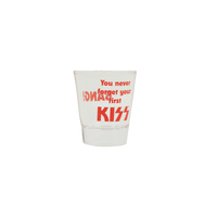 KISS KISSOnline Ex BANG SHOT GLASS SET OF 2 LOVE GUN  New Sealed in Box