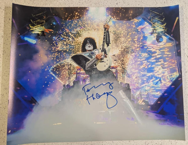 KISS TOMMY THAYER Signed 16 x 20 END OF THE ROAD ERA POSTER