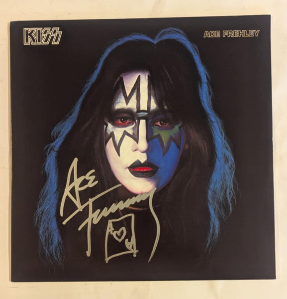 KISS ACE FREHLEY Signed SOLO LP Signed in Silver SCRATCH & DENT 5 available
