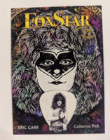 ERIC CARR  Guitar Pick on a Trading Card KISS