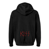KISS Glow in the Dark Hotter Than Hell Skulls Hoodie Size L