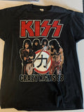 KISS PAUL STANLEY owned CRAZY NIGHTS Tour T-shirt Size Large